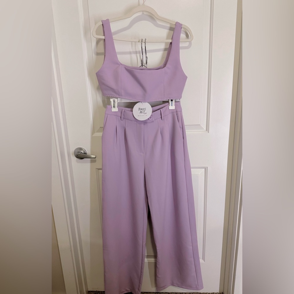 Princess Polly Huxley Set, Lilac, Size Women’s US 8 - Picture 5 of 8